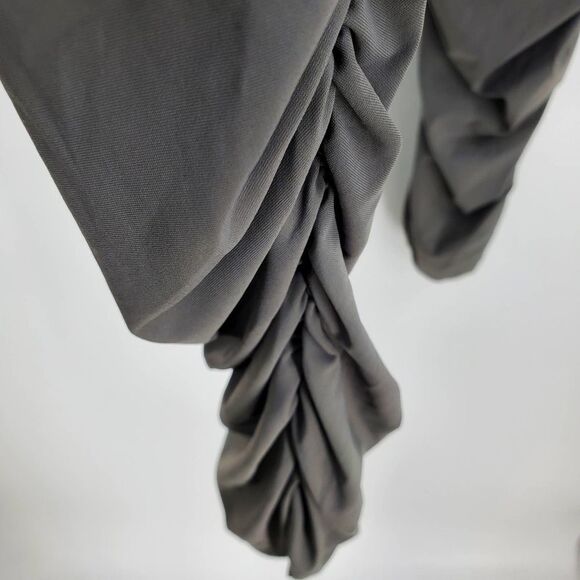 LIOR PARIS women's IT 40/ US 10 taupe scrunched ankle leggings - Picture 5 of 6